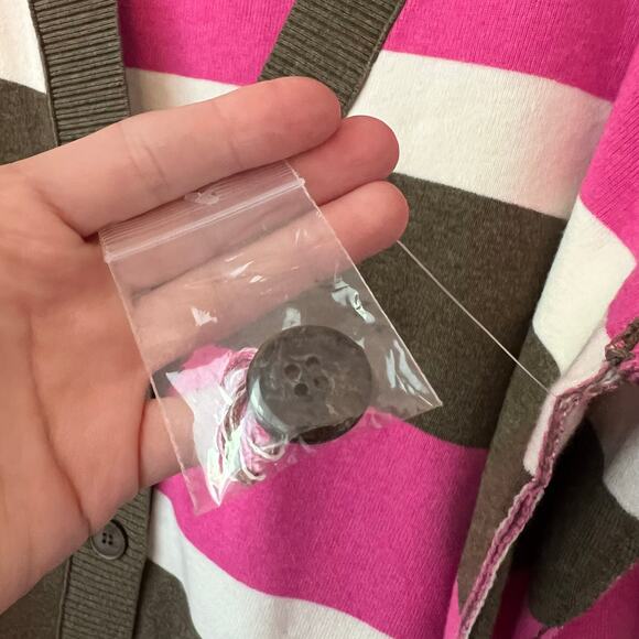 NEW We The Free Free People Striped Cardigan Sweater Medium - Picture 5 of 8